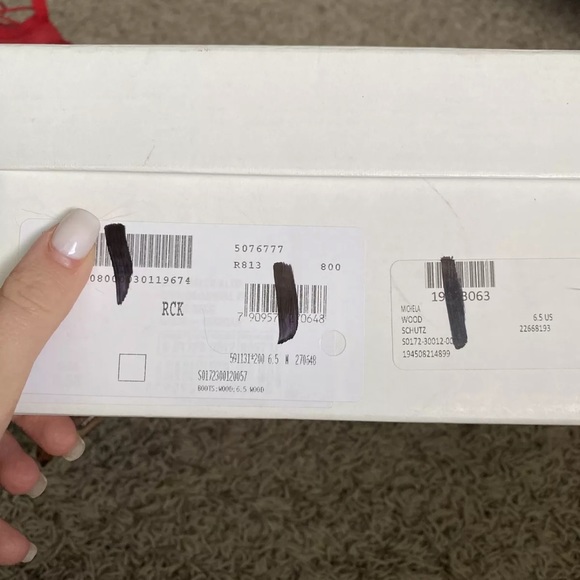 SOLD Schutz Brown Snakeskin Heeled Booties - Picture 8 of 8